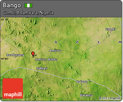 Satellite Map of Bango