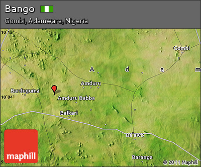 Satellite Map of Bango