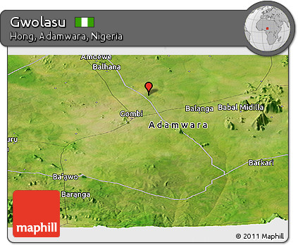 Satellite Panoramic Map of Gwolasu
