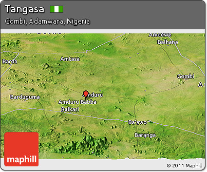 Satellite Panoramic Map of Tangasa