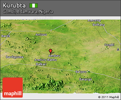 Satellite Panoramic Map of Kurubta