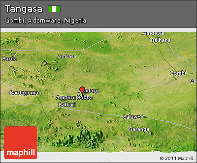 Satellite Panoramic Map of Tangasa