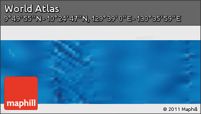 Physical Panoramic Map of the Area around 10° 7' 21" N, 130° 7' 30" E