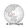 Outline Map of the Area around 10° 7' 21" N, 135° 13' 29" E, rectangular outline