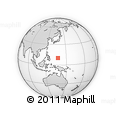 Outline Map of the Area around 10° 7' 21" N, 137° 46' 30" E, rectangular outline