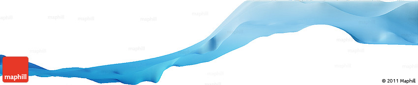 Shaded Relief Horizon Map of the Area around 10° 7' 21" N, 139° 28' 29" E