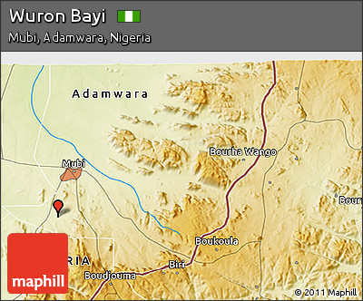 Physical 3D Map of Wuron Bayi