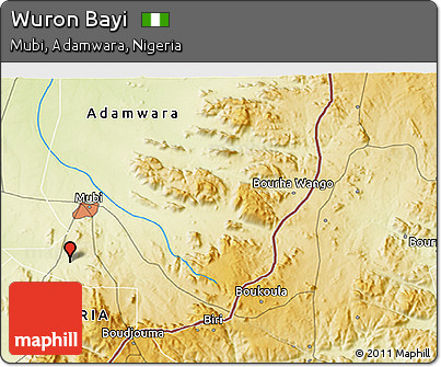 Physical 3D Map of Wuron Bayi