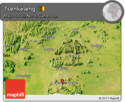 Satellite 3D Map of Tsenkéleng