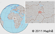 Gray Location Map of Mubi