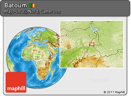 Physical Location Map of Batoum