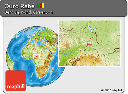 Physical Location Map of Ouro Rabé