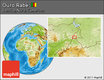 Physical Location Map of Ouro Rabé
