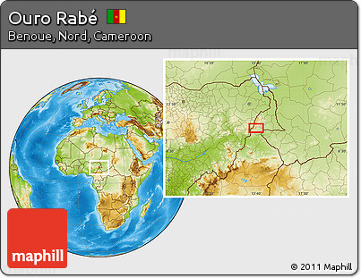Physical Location Map of Ouro Rabé