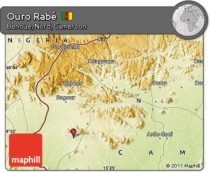 Physical Map of Ouro Rabé