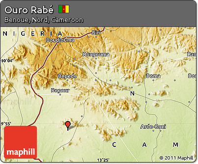 Physical Map of Ouro Rabé