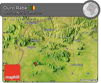 Satellite Map of Ouro Rabé