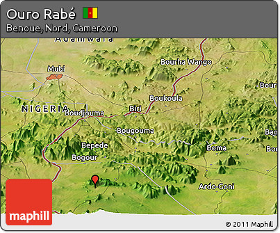Satellite Panoramic Map of Ouro Rabé