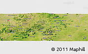 Satellite Panoramic Map of Mubi