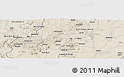 Shaded Relief Panoramic Map of Mubi