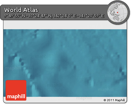 Satellite 3D Map of the Area around 10° 7' 21" N, 142° 52' 30" E