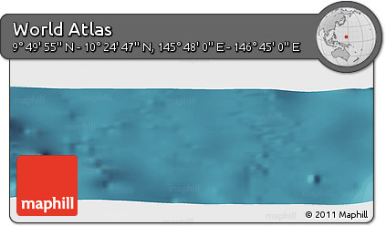 Satellite Panoramic Map of the Area around 10° 7' 21" N, 146° 16' 30" E