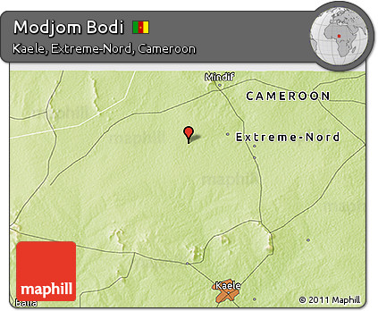 Physical 3D Map of Modjom Bodi