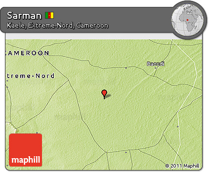 Physical 3D Map of Sarman