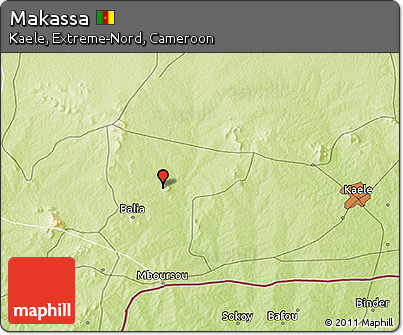 Physical 3D Map of Makassa