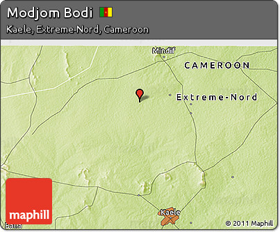Physical 3D Map of Modjom Bodi