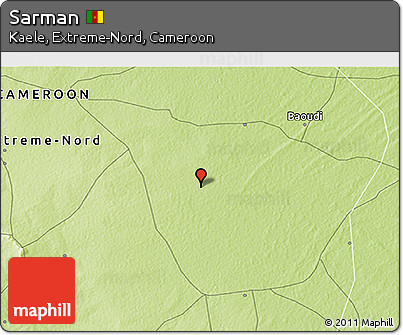 Physical 3D Map of Sarman