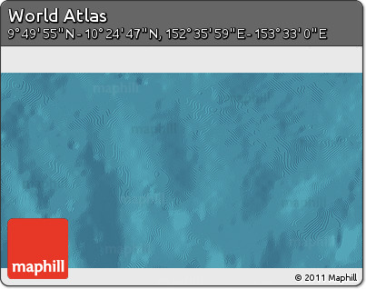 Satellite 3D Map of the Area around 10° 7' 21" N, 153° 4' 29" E