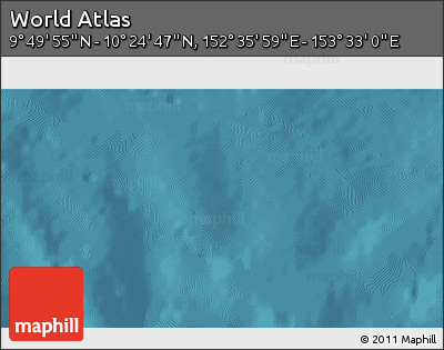 Satellite 3D Map of the Area around 10° 7' 21" N, 153° 4' 29" E