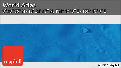 Physical Panoramic Map of the Area around 10° 7' 21" N, 154° 46' 30" E