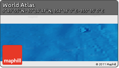 Physical Panoramic Map of the Area around 10° 7' 21" N, 154° 46' 30" E