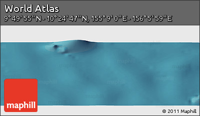 Satellite Panoramic Map of the Area around 10° 7' 21" N, 155° 37' 30" E