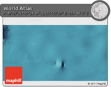 Satellite 3D Map of the Area around 10° 7' 21" N, 157° 19' 29" E