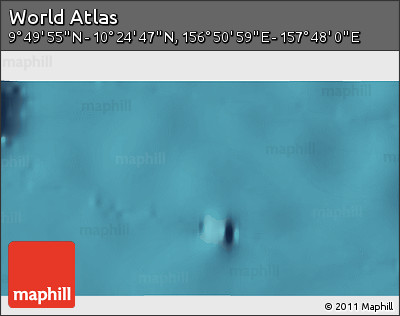 Satellite 3D Map of the Area around 10° 7' 21" N, 157° 19' 29" E