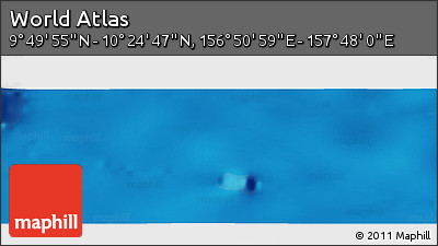 Physical Panoramic Map of the Area around 10° 7' 21" N, 157° 19' 29" E