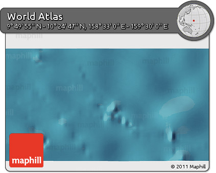 Satellite 3D Map of the Area around 10° 7' 21" N, 159° 1' 30" E