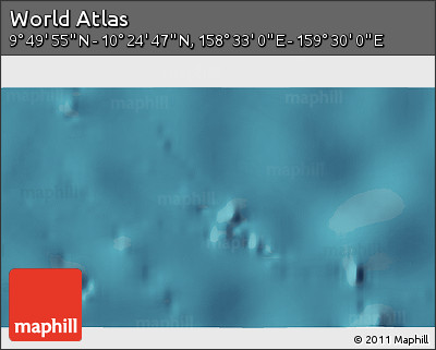Satellite 3D Map of the Area around 10° 7' 21" N, 159° 1' 30" E
