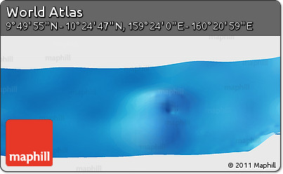 Physical Panoramic Map of the Area around 10° 7' 21" N, 159° 52' 30" E