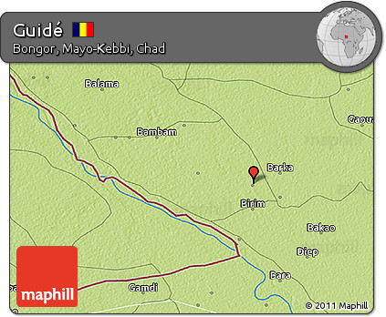 Physical 3D Map of Guidé