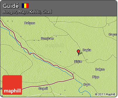 Physical 3D Map of Guidé