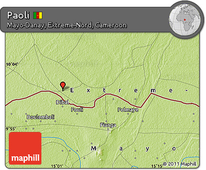 Physical Map of Paoli