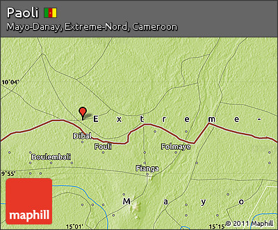 Physical Map of Paoli