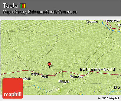 Physical Panoramic Map of Taala