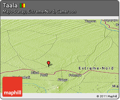 Physical Panoramic Map of Taala