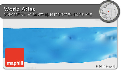 Physical Panoramic Map of the Area around 10° 7' 21" N, 161° 34' 29" E