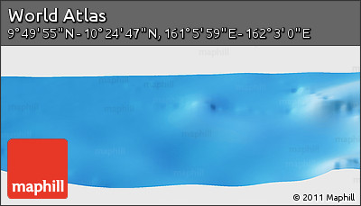 Physical Panoramic Map of the Area around 10° 7' 21" N, 161° 34' 29" E